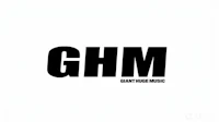 a black and white logo with the word ghm